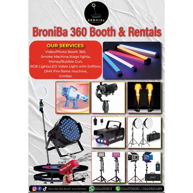 BroniBa 360 Booth and Rental