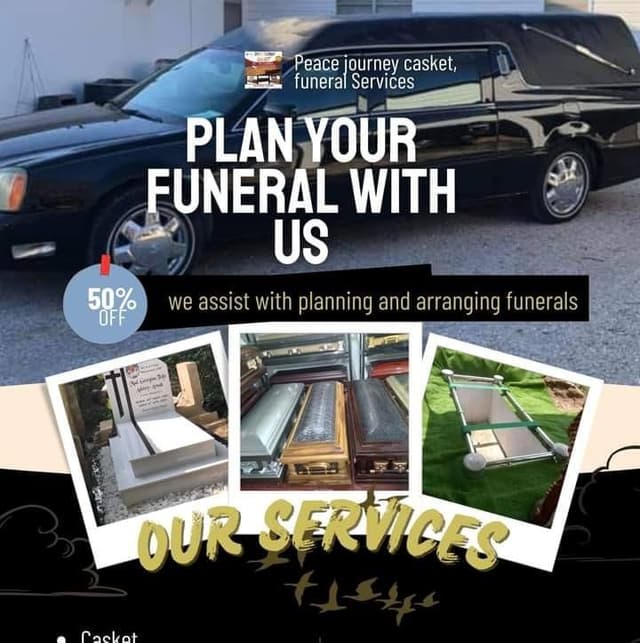 Peace journey casket and funeral