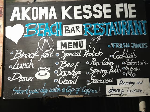 Akoma Kesse Fie Beach Bar & Restaurant